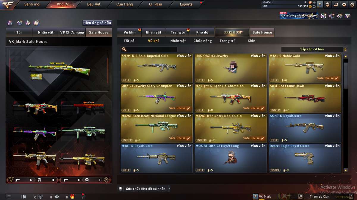 shop acc cf uy tin gia re